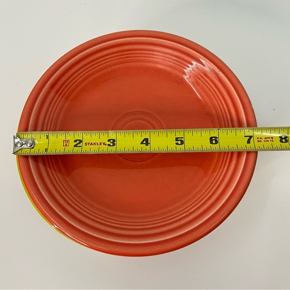 Fiesta Ware 7" LOT OF 6 Salad Bread Plate Red Orange Green - Picture 7 of 7